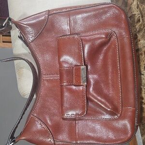 Fossil Brown Leather Womens Bag